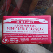 Load image into Gallery viewer, Bar Soap, Organic Hemp Rose Castile, Dr. Bronner's
