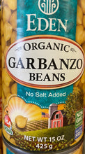 Load image into Gallery viewer, Beans, Garbanzo, Canned, Eden Foods, Organic