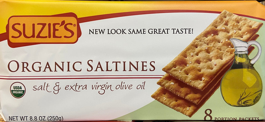 Crackers, Saltines Organic, Suzie's