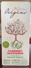 Load image into Gallery viewer, Wine, Boxed Cabernet Sauvignon, Natural Origins, Domaine Bousquet, 3-Litre