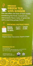 Load image into Gallery viewer, Tea Bags, Organic Green Tea with Ginger, Equal Exchange