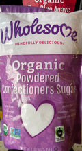Load image into Gallery viewer, Sugar, Organic, Powdered Sugar, Confectioners, Wholesome, 1 lb bag