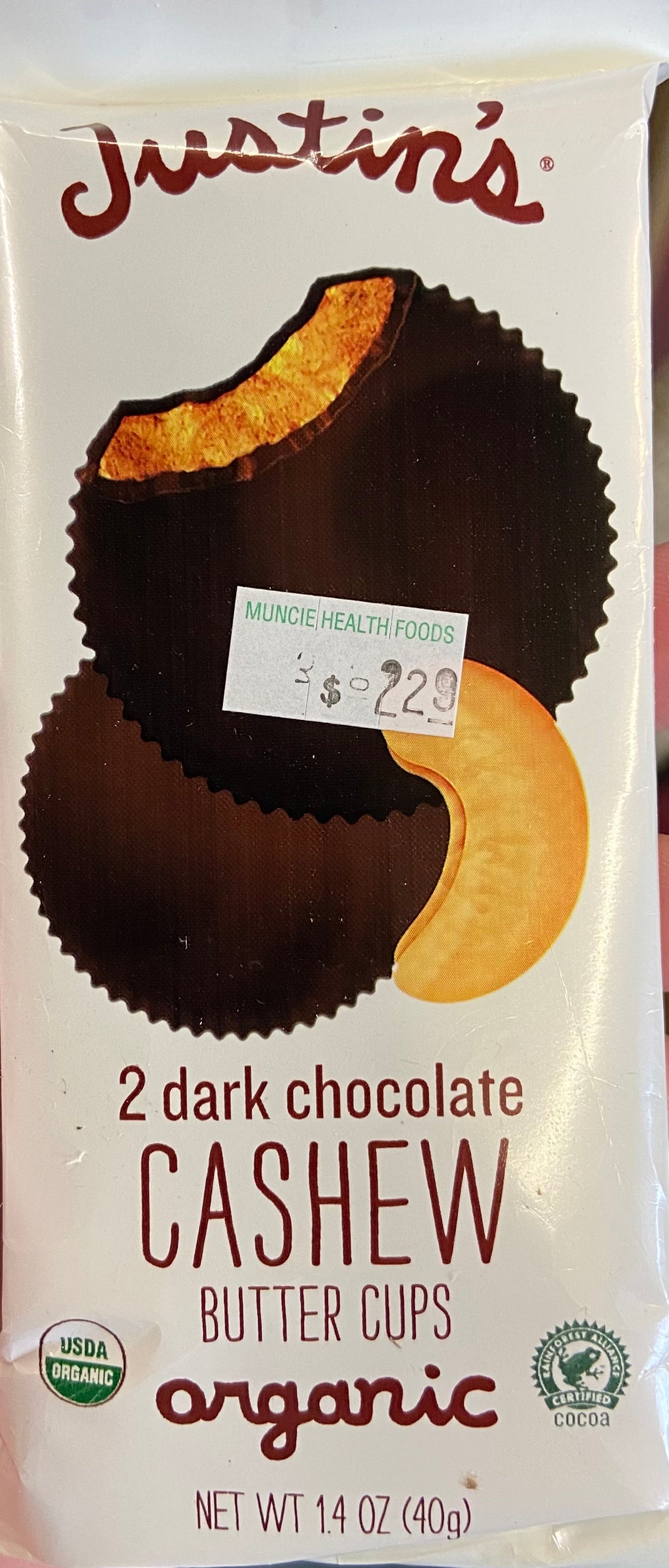 Organic Dark Chocolate Almond Butter Cups, 2 Cups, 1.4 oz (40 g)