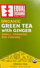 Load image into Gallery viewer, Tea Bags, Organic Green Tea with Ginger, Equal Exchange