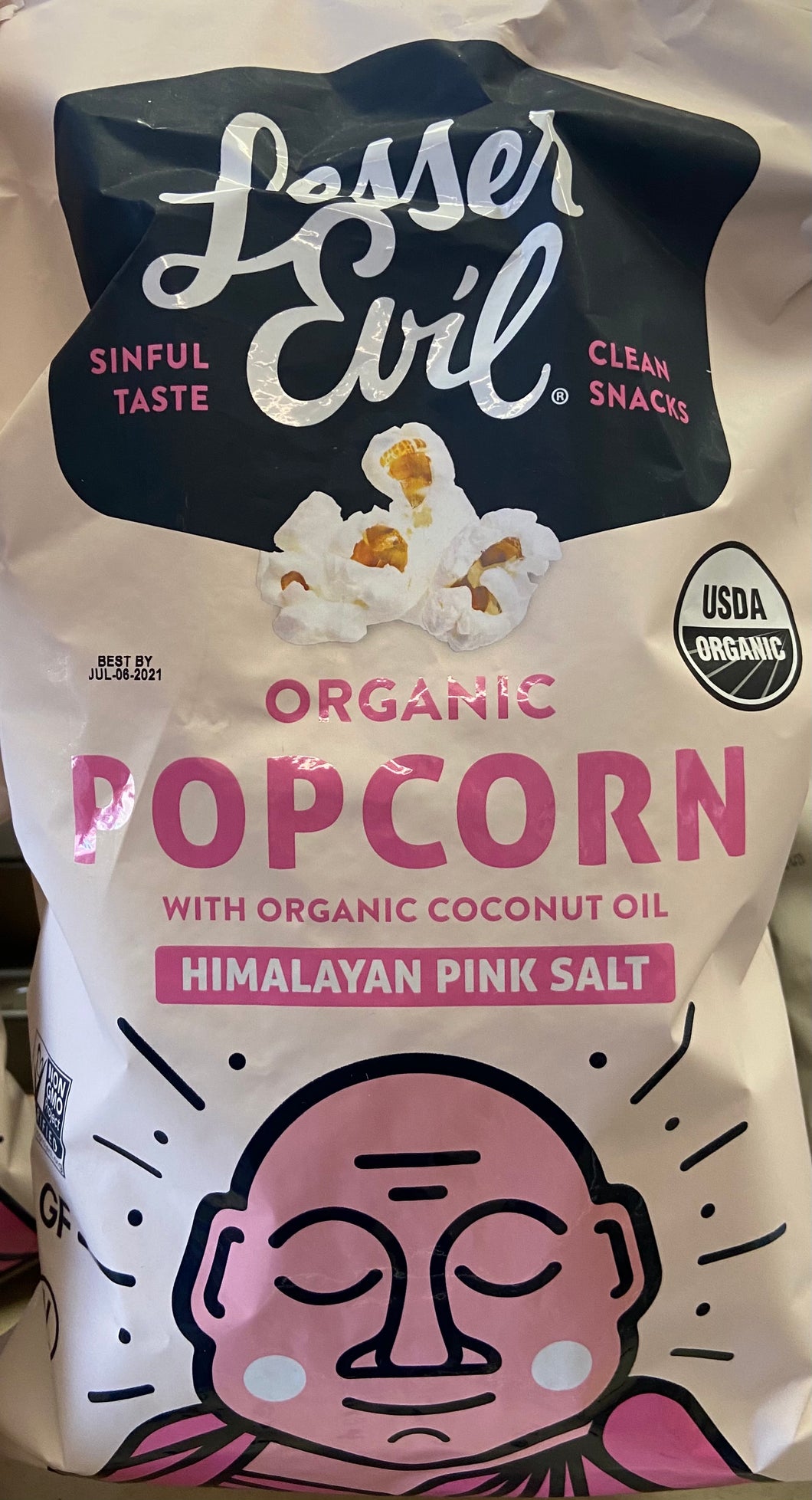 Popcorn, Himalayan Pink Salted, Lesser Evil, Organic