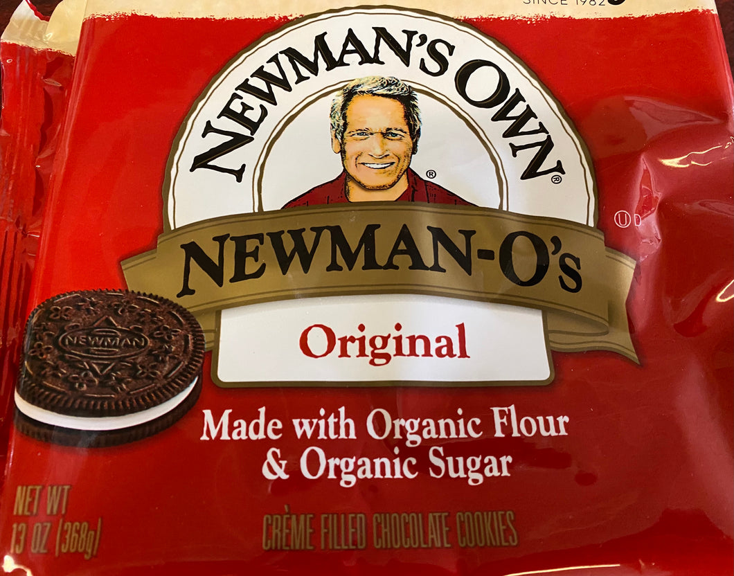 Cookies, Original, Vanilla Creme Filled Chocolate Cookies, Newman's Own Organics (red bag)