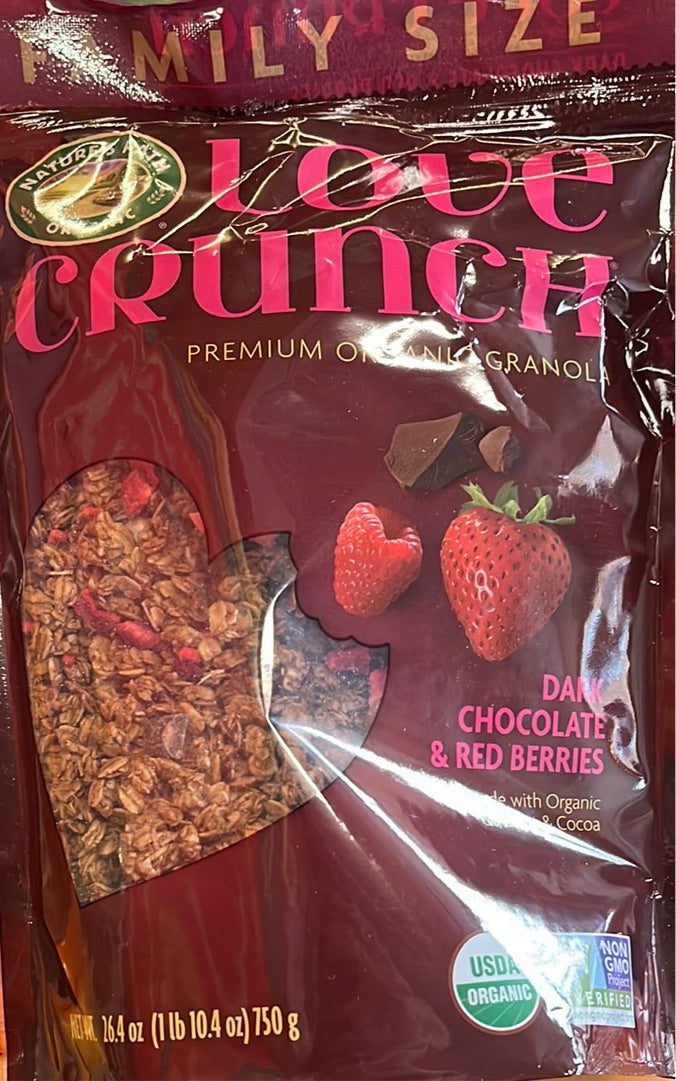 Granola, Love Crunch Dark Chocolate and Red Berries, Nature's Path