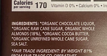 Load image into Gallery viewer, Chocolate Bar, Equal Exchange, Dark Chocolate with Whole Almonds & Sea Salt, Organic 55% Cacao