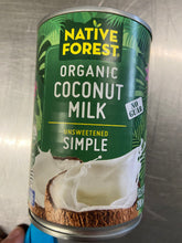 Load image into Gallery viewer, Coconut Milk, Pure and Simple, Canned Organic Unsweetened, Organic, Native Forest

