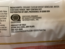 Load image into Gallery viewer, Pasta, Spaghetti, Organic, Italian, Durum Semolina, Field Day
