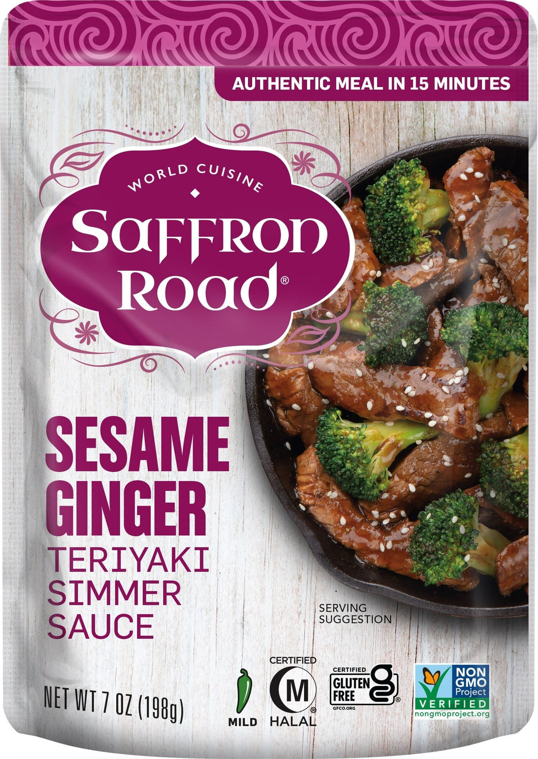 Sesame ginger, Mild Sauce, Organic, Saffron Road