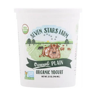 Yogurt, Whole Milk Plain, Organic, Seven Stars, 32 oz
