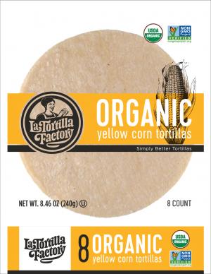 Tortillas, Yellow Corn, Organic, Gluten Free, La Tortilla Factory