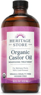 Castor Oil, Organic, 16 Fl oz, Supplement, Glass Jar