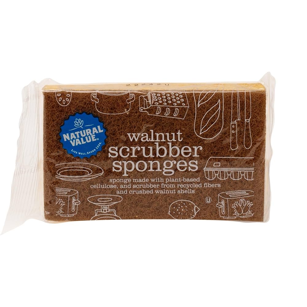 Sponge, Natural Walnut Scrubber