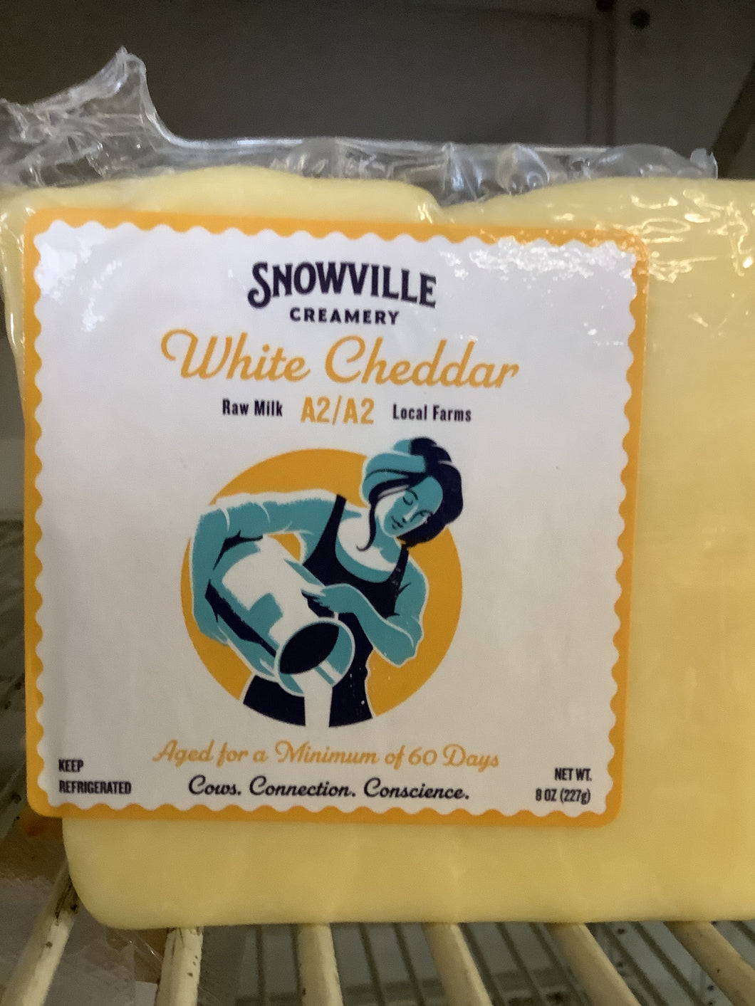 Cheddar Cheese,Snowville Grassfed Farm, Grass Fed, by each