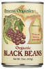 Black Beans, Organic, Canned, Omena Organics Michigan, 15 oz