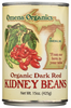 Kidney Bean, Organic, Dark Red, Canned, Omena Organics, 15 oz