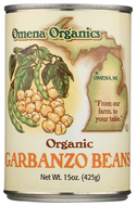 Garbanzo Beans, Organic, Canned, Omena Organics Michigan, 15 oz Can