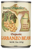 Garbanzo Beans, Organic, Canned, Omena Organics Michigan, 15 oz Can