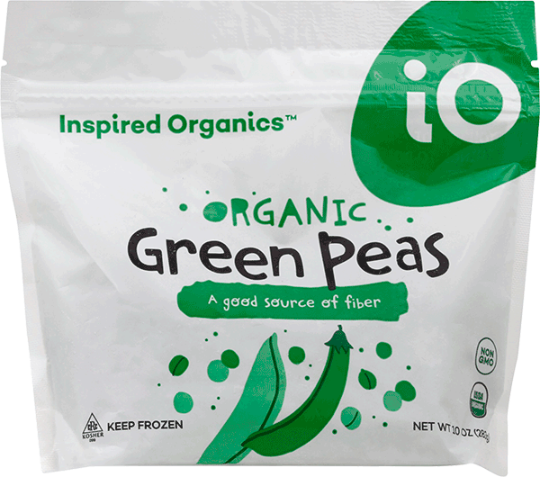 Frozen Peas, Organic Green, IO