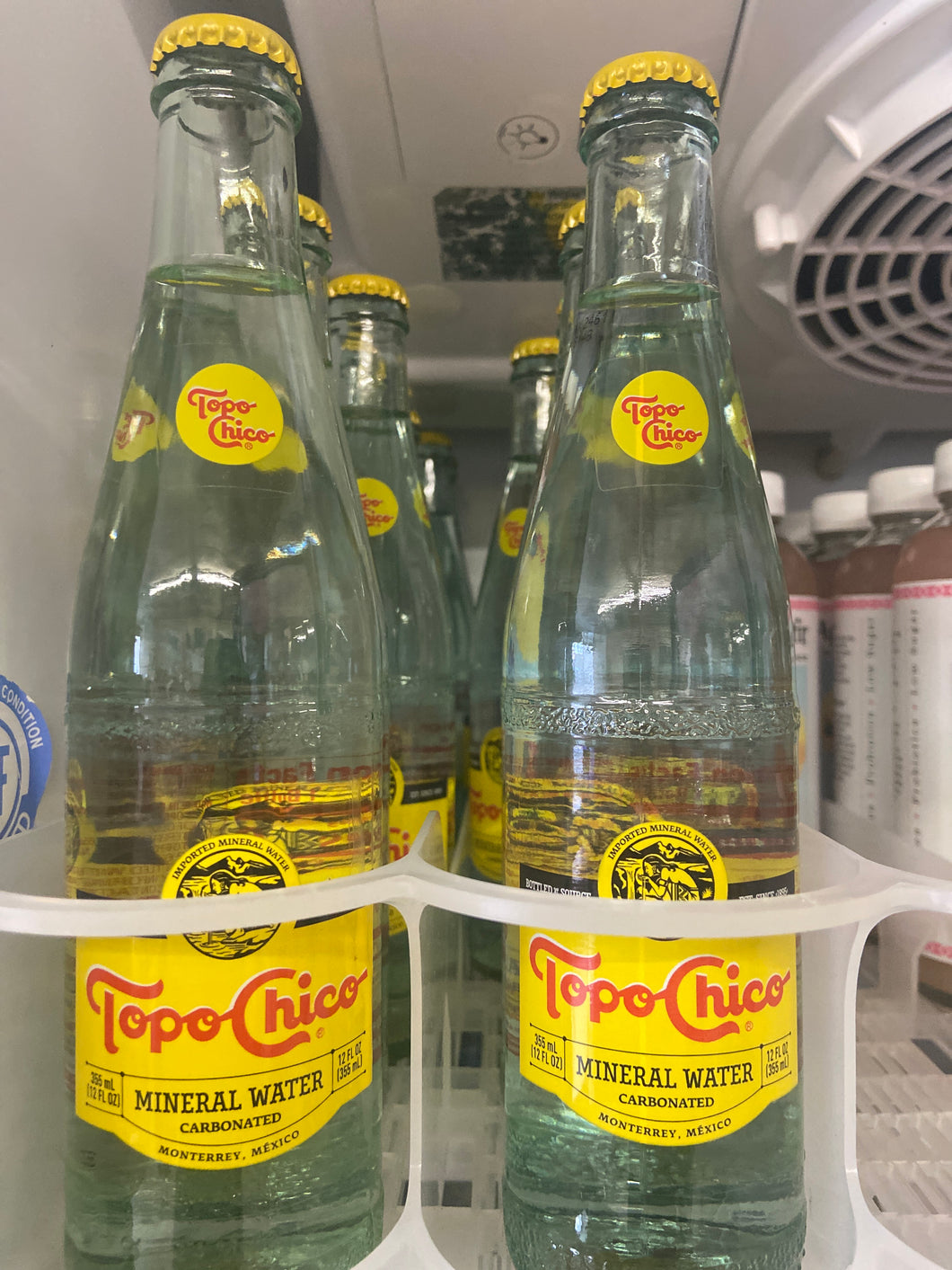 Sparkling Water, Topo Chico, glass, Restaurant, plain