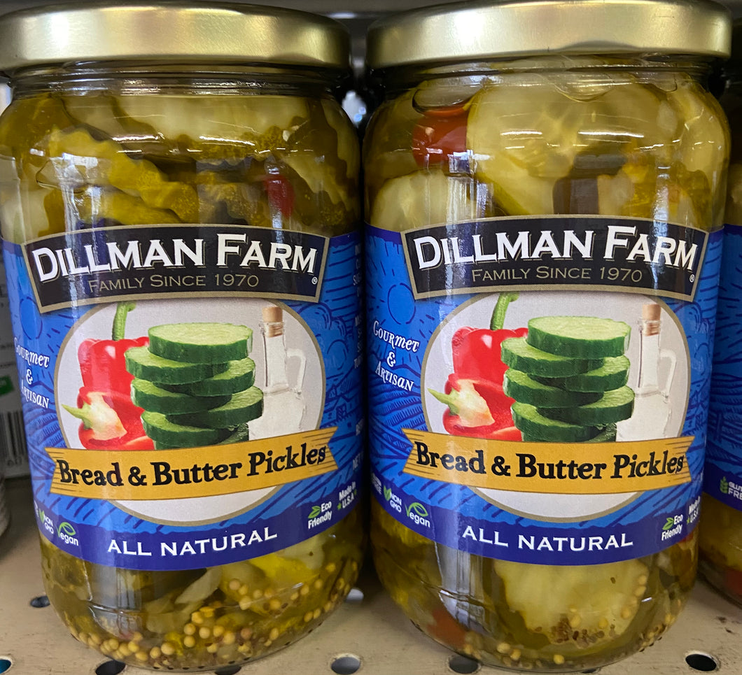 Pickles, Bread and Butter, Local, Dillman Farm