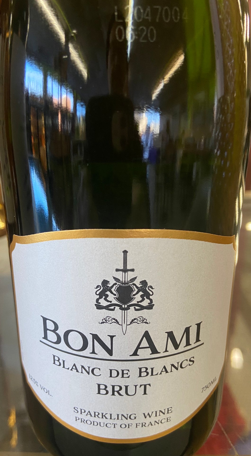 Wine, Sparkling Brut, Bon Ami, French
