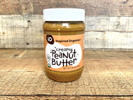 Nut & Seed Butter, Peanut Butter, Organic, Smooth Unsalted, Inspired Organics