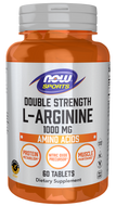 L - Arginine, Double Strength, NOW, 1000mg, 120 tabs, Supplement