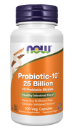 Probiotic - 10 25 Billion, NOW, 100 vcaps, Supplement