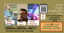 Load image into Gallery viewer, Singer Songwriter Night!  Barry Banks, Jason Newman, Pete Davis
