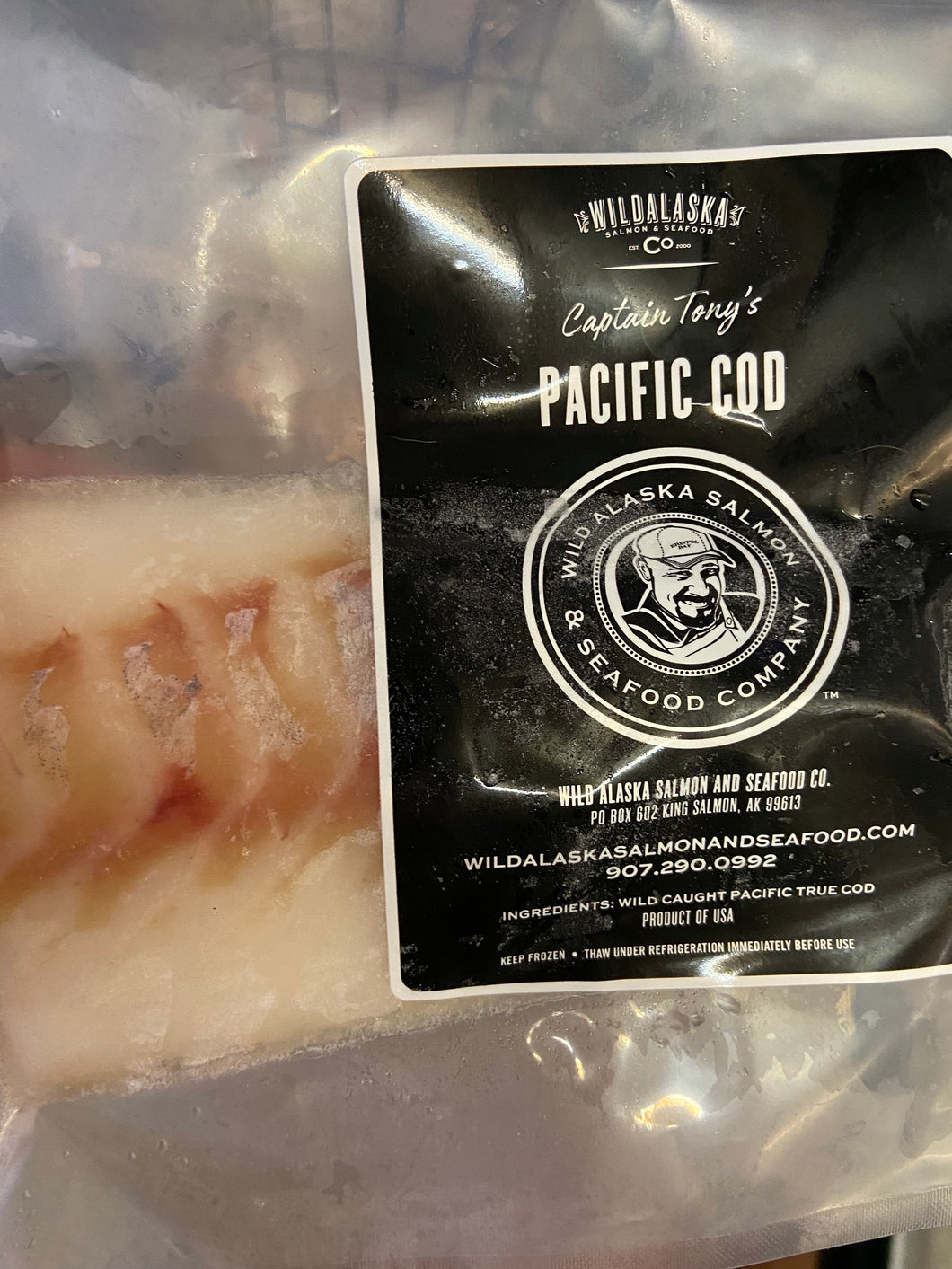 Cod, Pacific, Fillet, Wild Alaska Salmon & Seafood Co