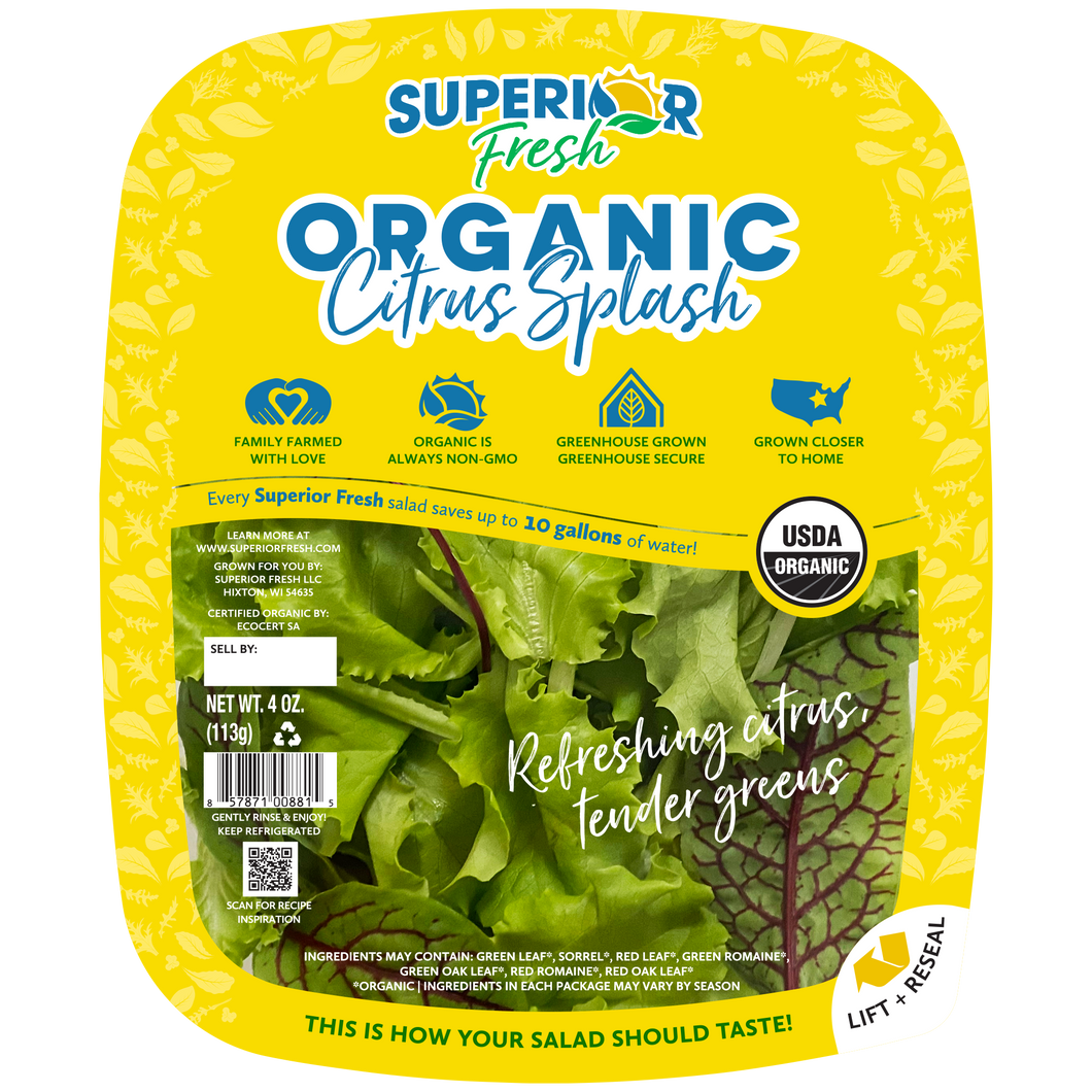 Superior Cirus Splash, Organic, Superior Fresh, 4 oz