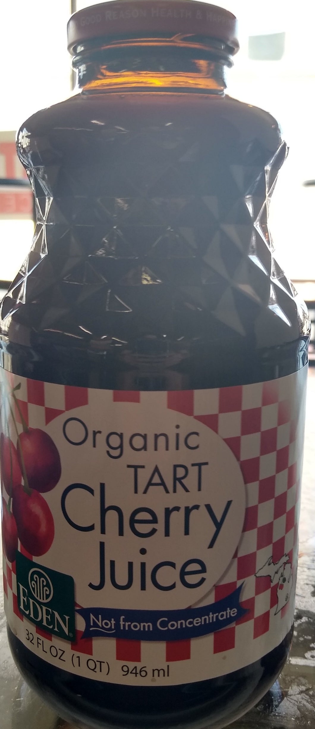 Sour Cherry Juice, 100% Montmorency, Eden Foods, 32 oz, Organic
