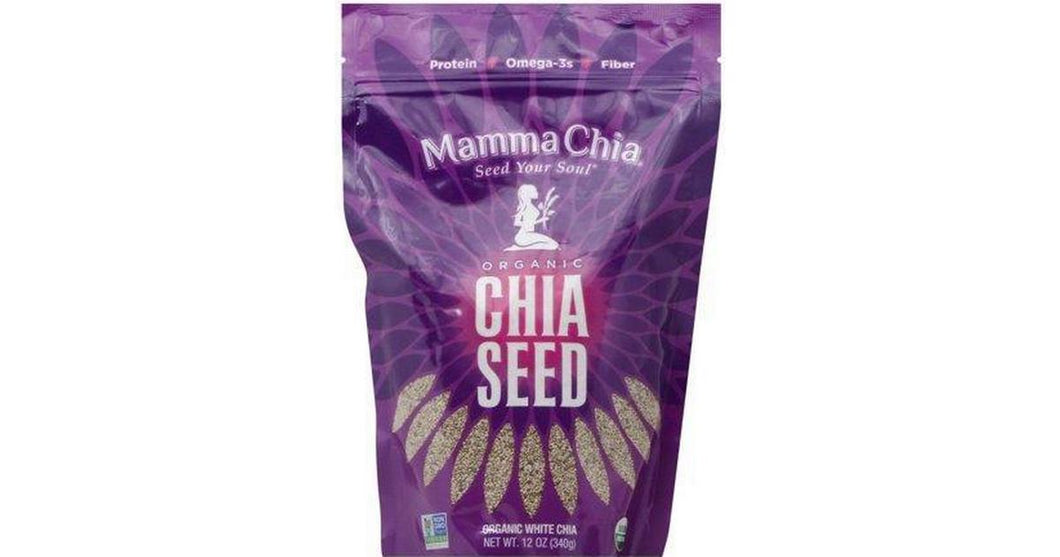 Seeds, Chia, White, Organic, 12 oz