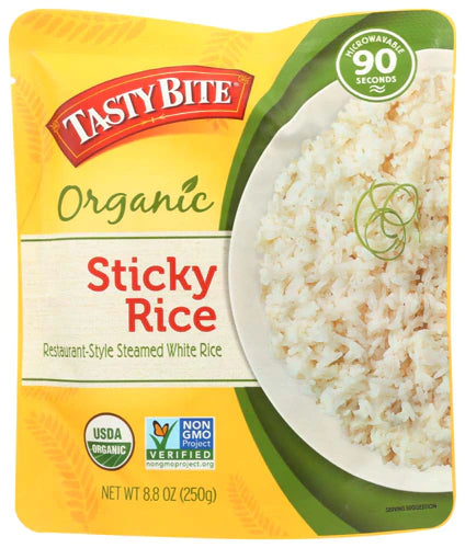 Sticky Rice, Tasty Bite Organic, Pre-Cooked