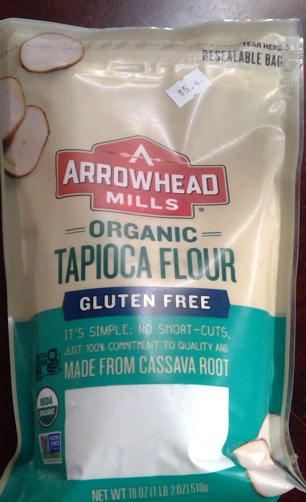 Tapioca Flour, Organic, Gluten Free, Arrowhead Mills