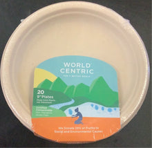 Load image into Gallery viewer, 9 In. Certiefied Compostable Plates, World Centric
