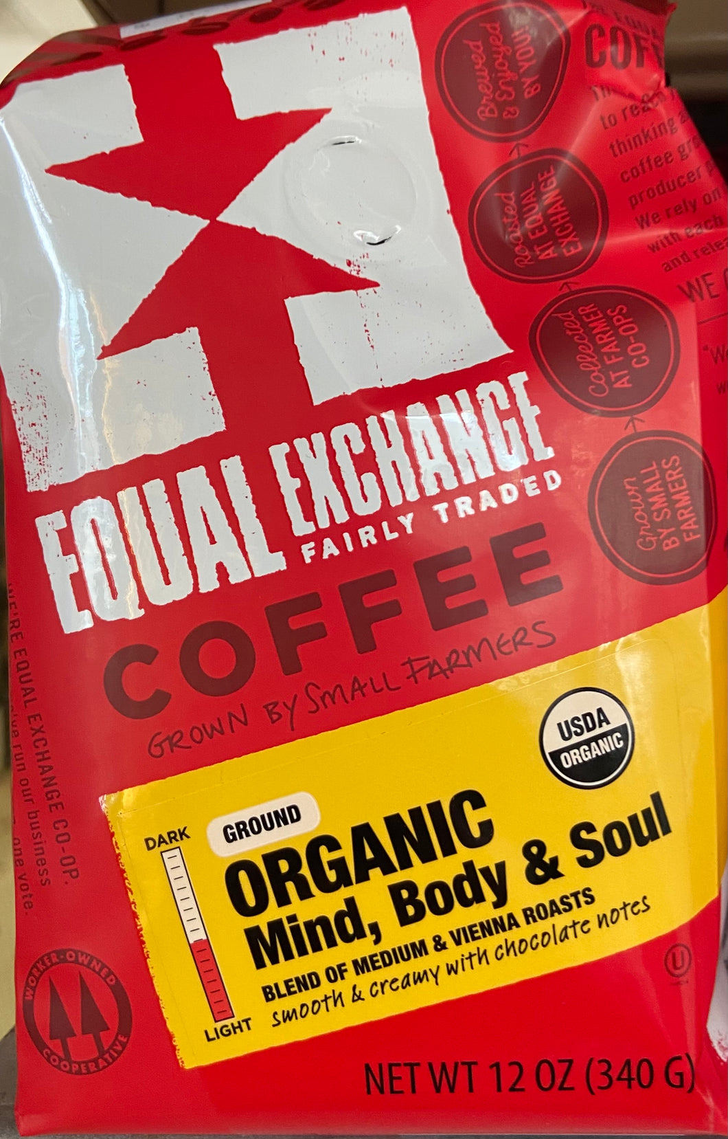 Coffee, Organic Mind, Body & Soul, Ground, Equal Exchange