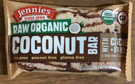 Coconut Bar, Raw, Jennies, Cacao, Organic