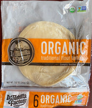 Load image into Gallery viewer, Tortillas, Organic Flour Traditional 6 inch, La Tortilla Factory
