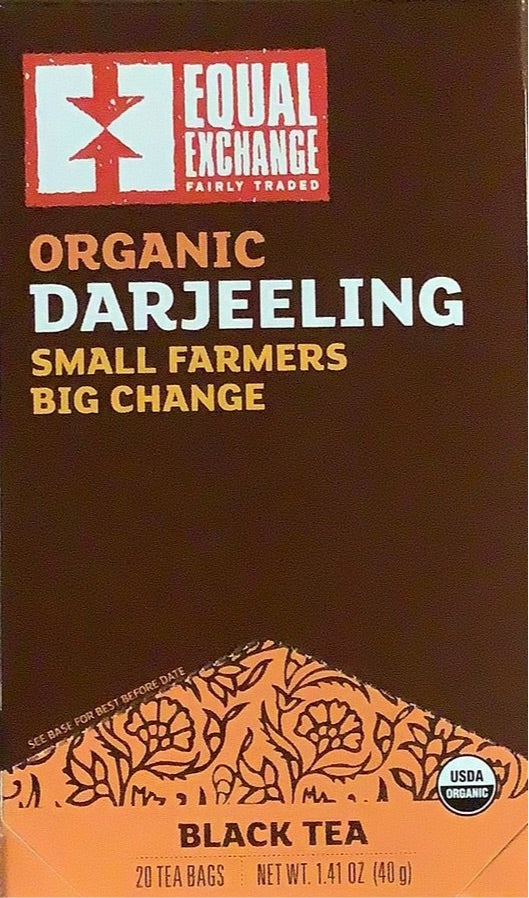 Tea Bags, Organic Darjeeling, Equal Exchange