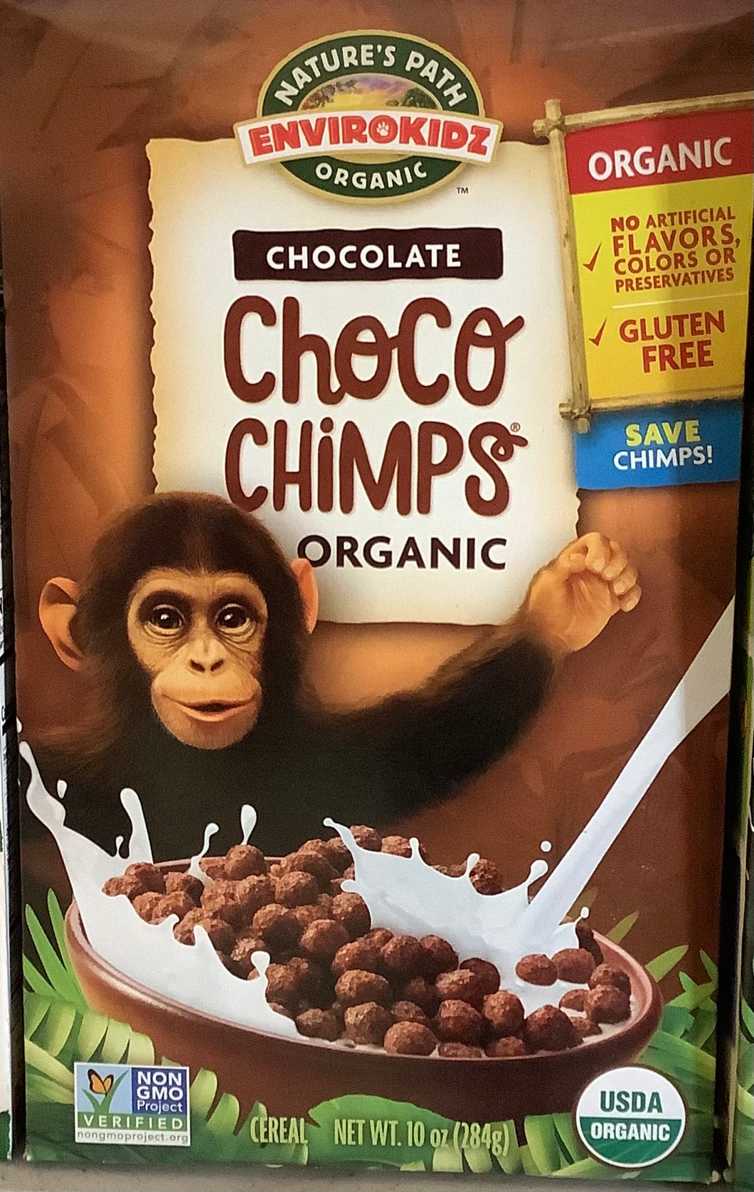Cereal, Choco Chimps, Nature's Path, Environkidz, Organic, Gluten Free