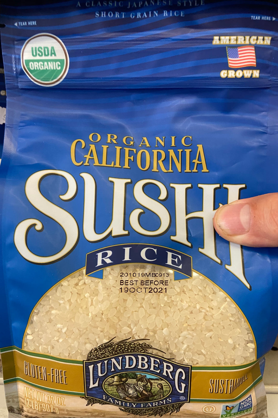 Rice, Sushi, Organic, Lundberg