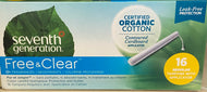 Tampons, Organic With Cotton Applicator, Seventh Generation