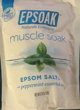 Load image into Gallery viewer, Epsom Salts, Peppermint Essential Oils, Muscle Soak, Epsoak
