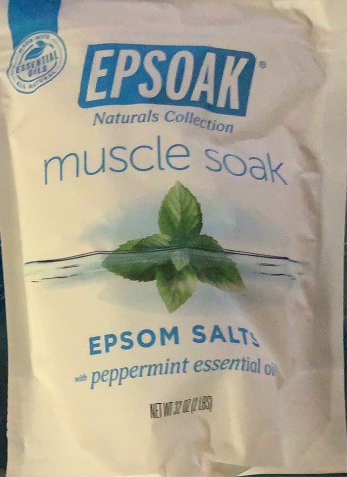 Epsom Salts, Peppermint Essential Oils, Muscle Soak, Epsoak
