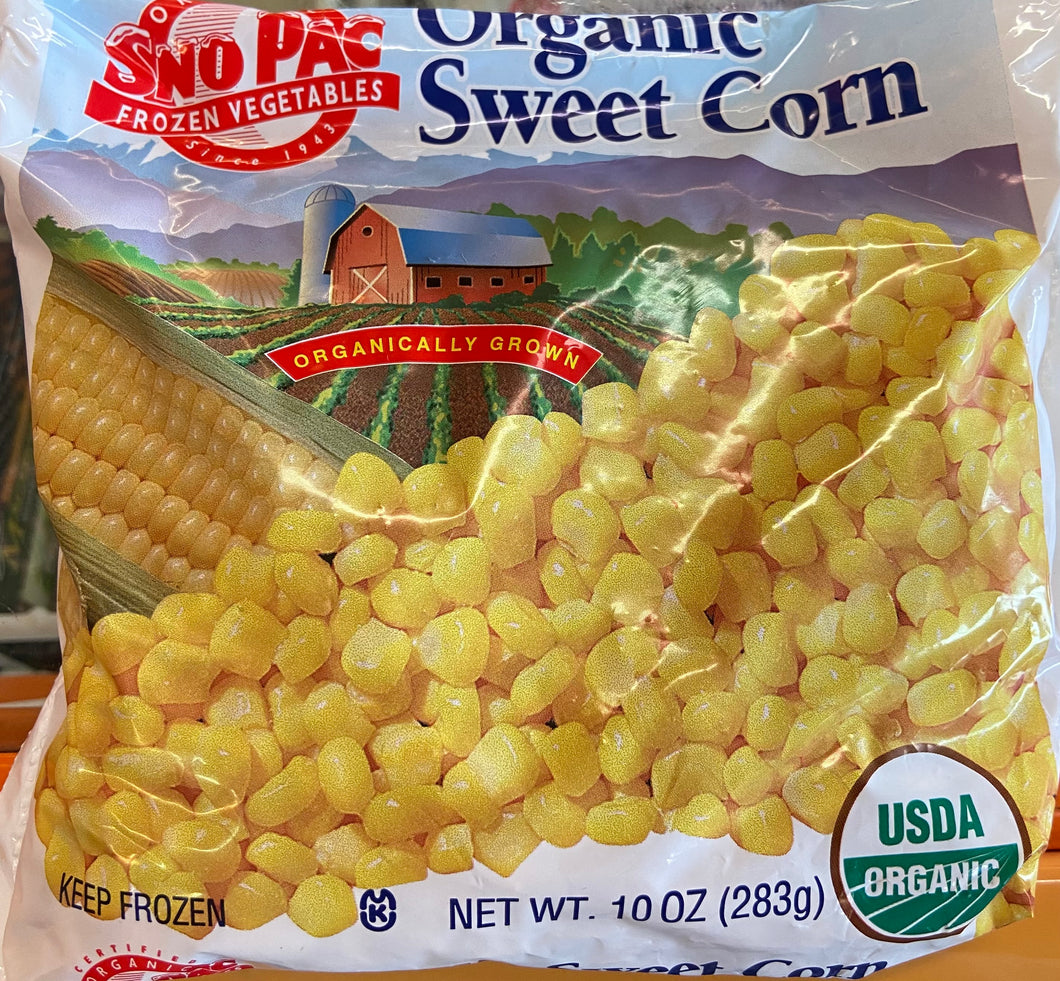 Frozen Corn, Organic Sweet, SnoPac