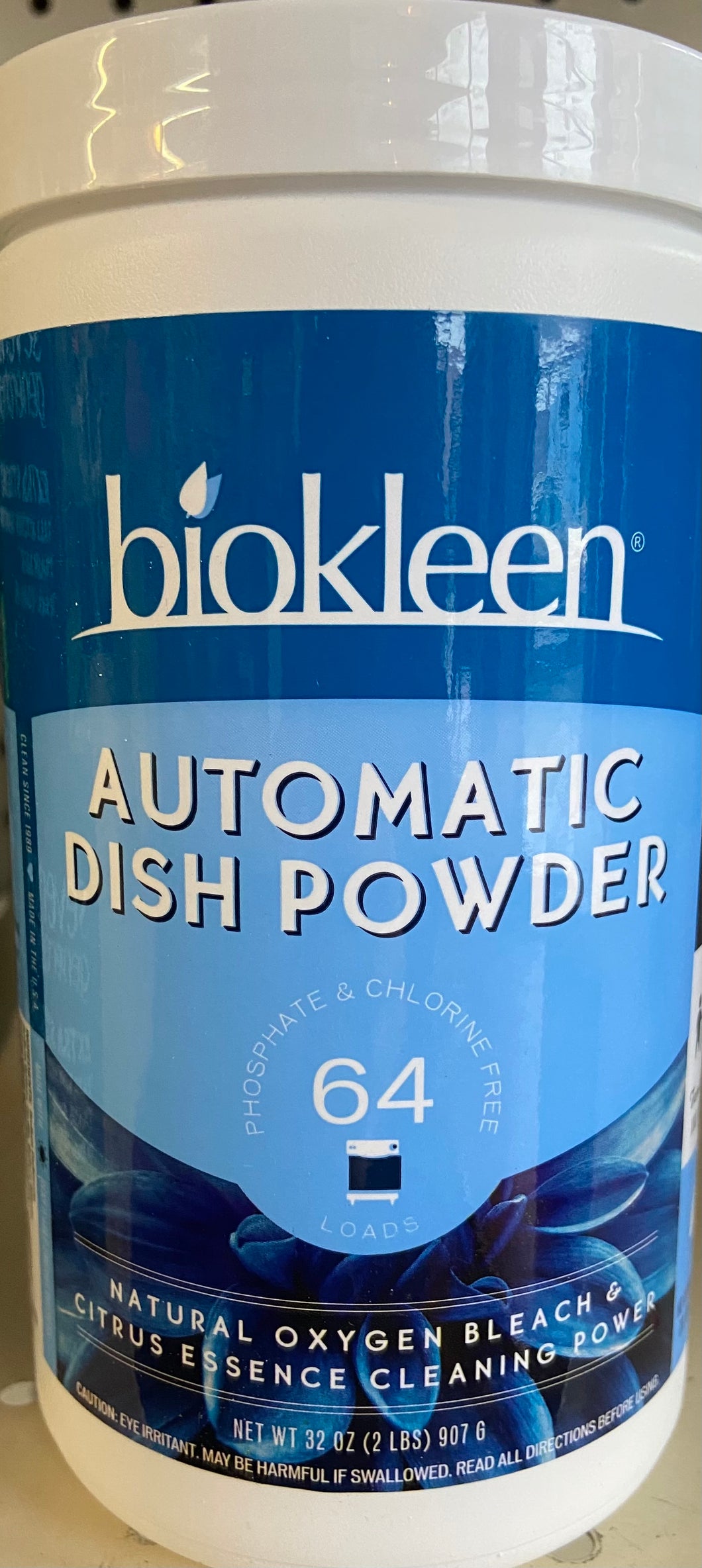 Dish Powder, Natural Oxygen Bleach and Citrus Essence Cleaning Power, Automatic, Biokleen